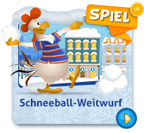 Schneeball Weitwurf